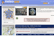 Tablet Screenshot of meteo-gap.com